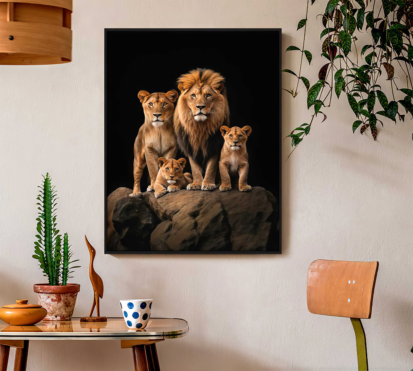 roaring-lion-family-canvas-print