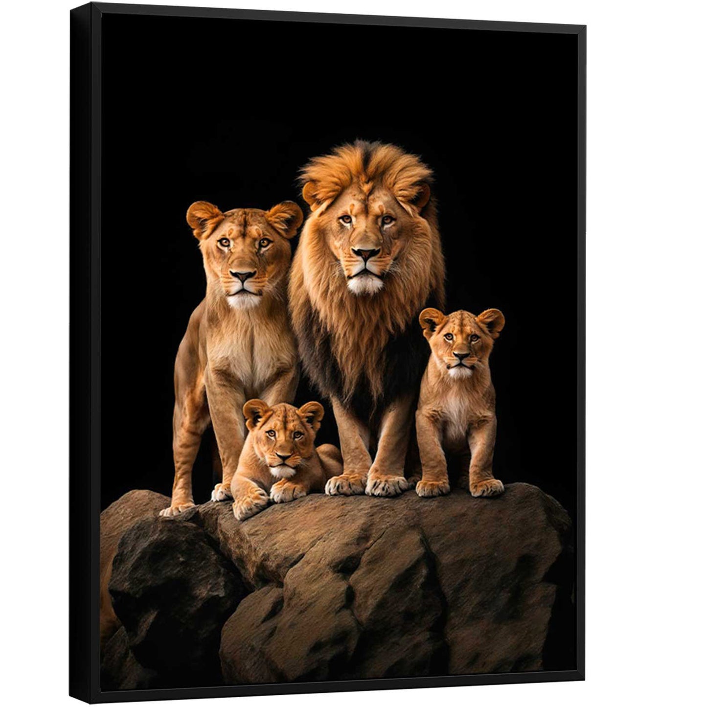 roaring-lion-family-canvas-print