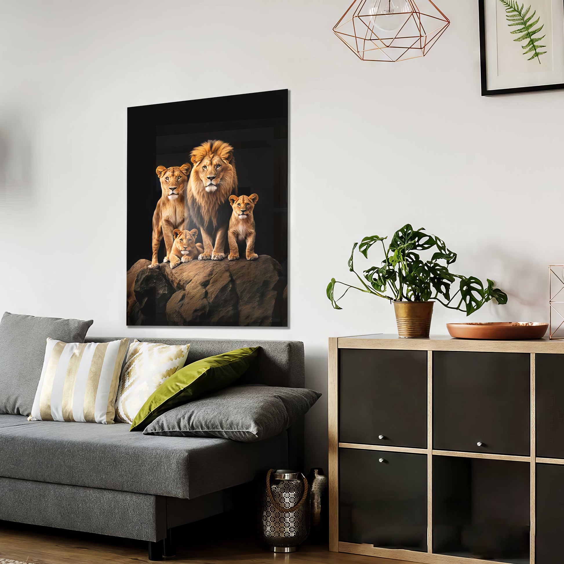 roaring-lion-family-canvas-print