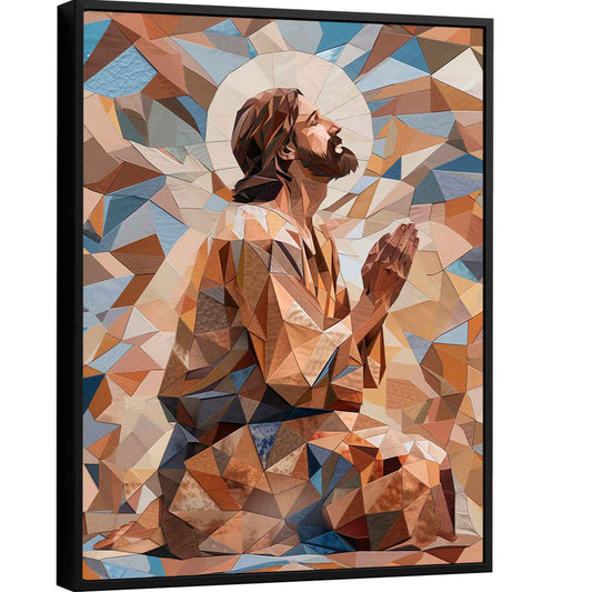 Jesus Geometric Textures Frame