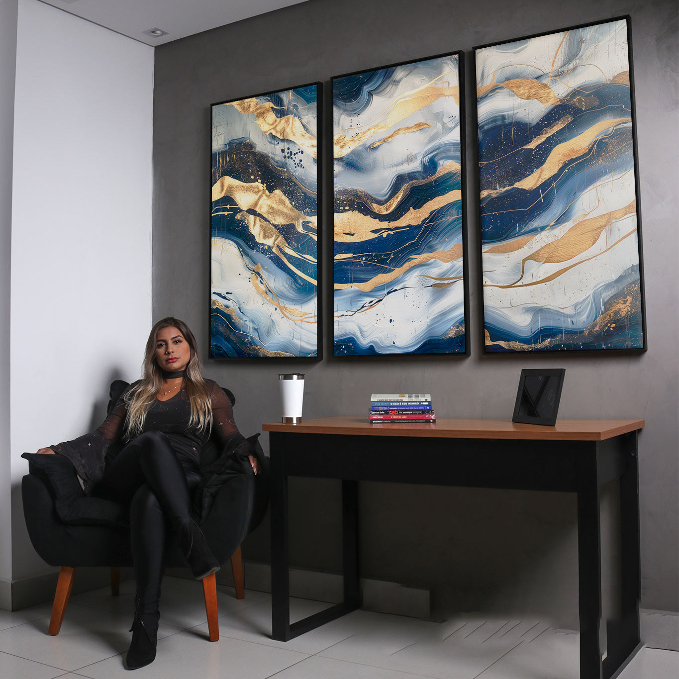 abstract-sapphire-waves-painting-3-pieces