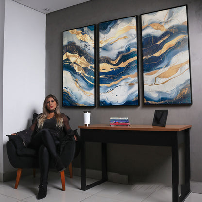 abstract-sapphire-waves-painting-3-pieces