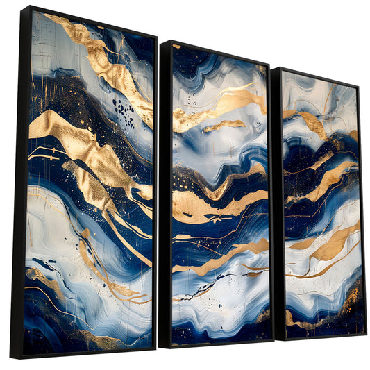 abstract-sapphire-waves-painting-3-pieces