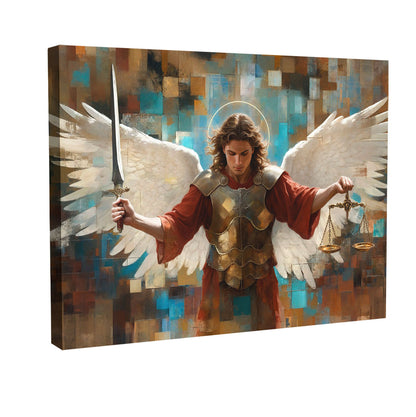 saint-michael-abstract-grid-art-frame