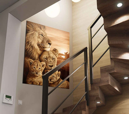 cozy-lion-family-canvas-print