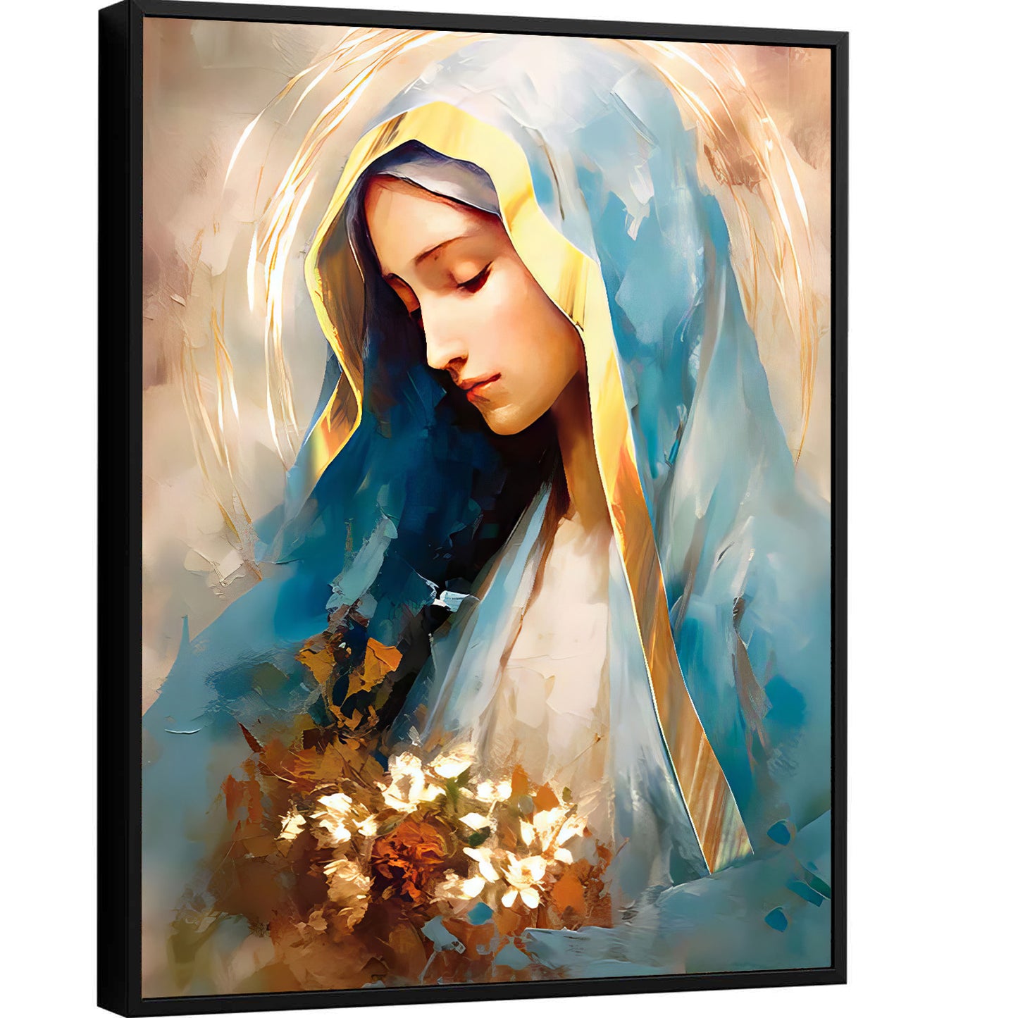 Mother Mary Watercolor Painting