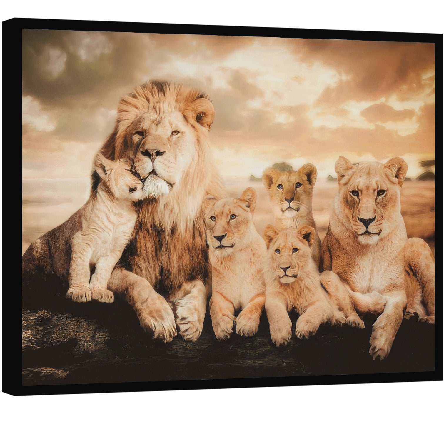 lion-family-wall-art