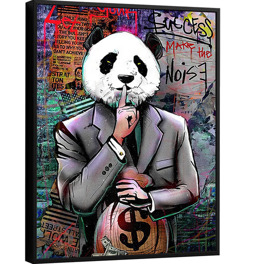 success-panda-graffiti-pop-canvas-print