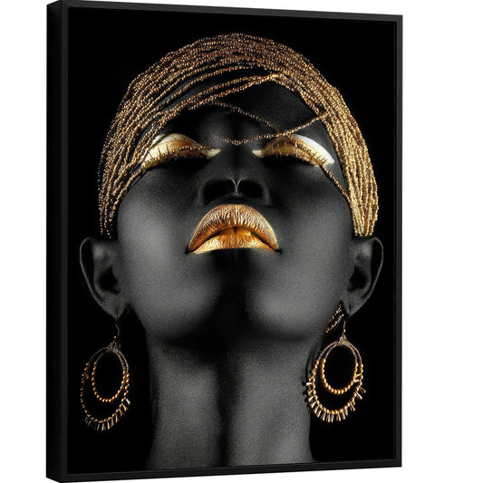 african-woman-modern-gold-canvas-print