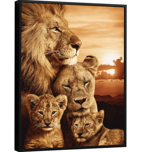 cozy-lion-family-canvas-print