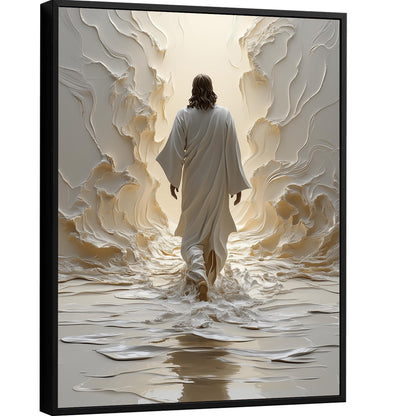 Jesus Walking on Water Modern Christian Print