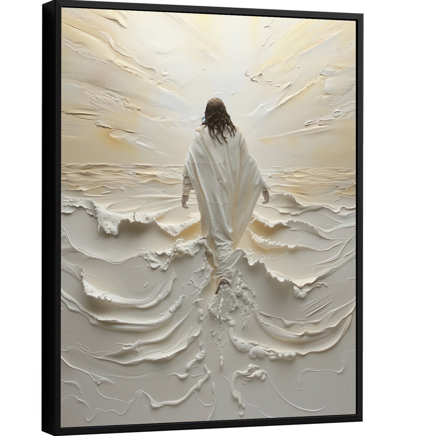 Jesus Walking on Water Abstract Art