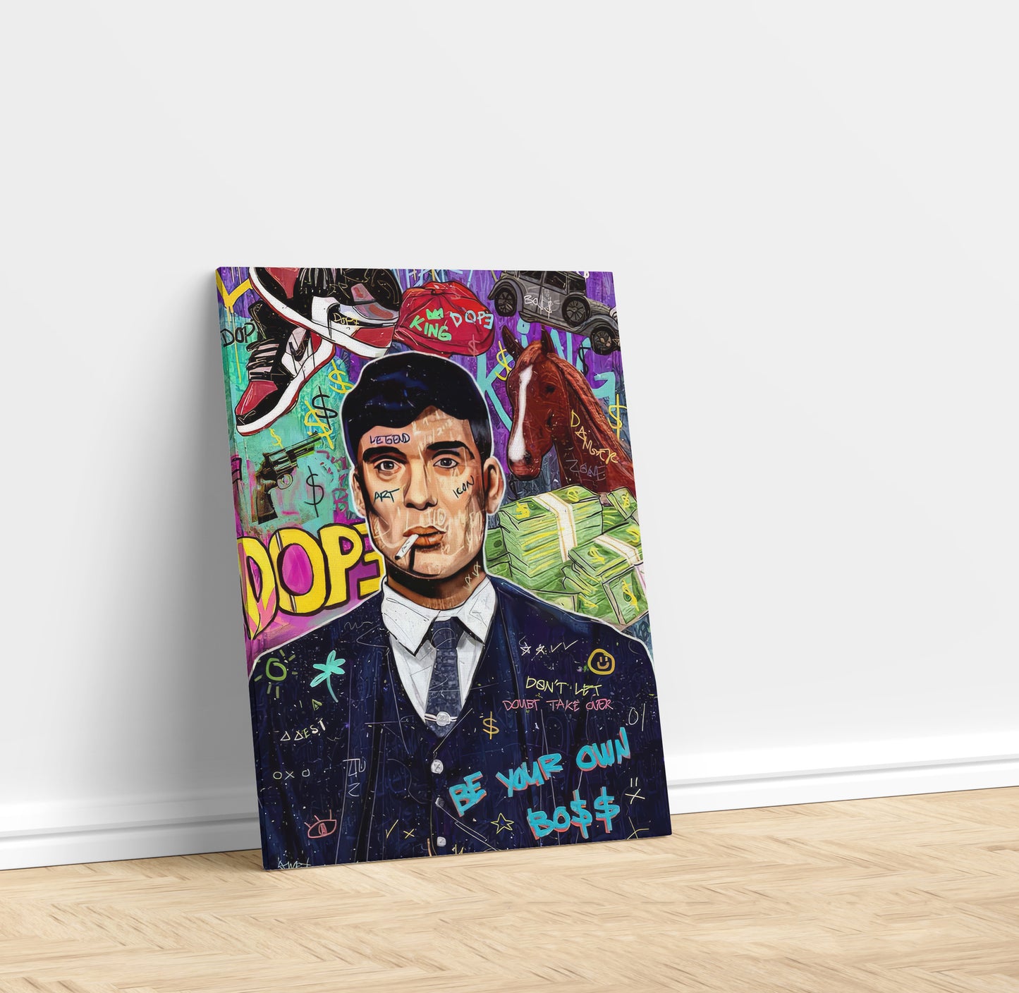 Thomas Shelby Street Art Canvas Print