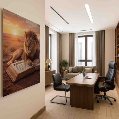 The Lion of Revelation Painting - Inspirational Wall Art - Image 7