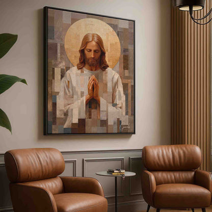 Religious wall art suitable for minimalist or modern living spaces