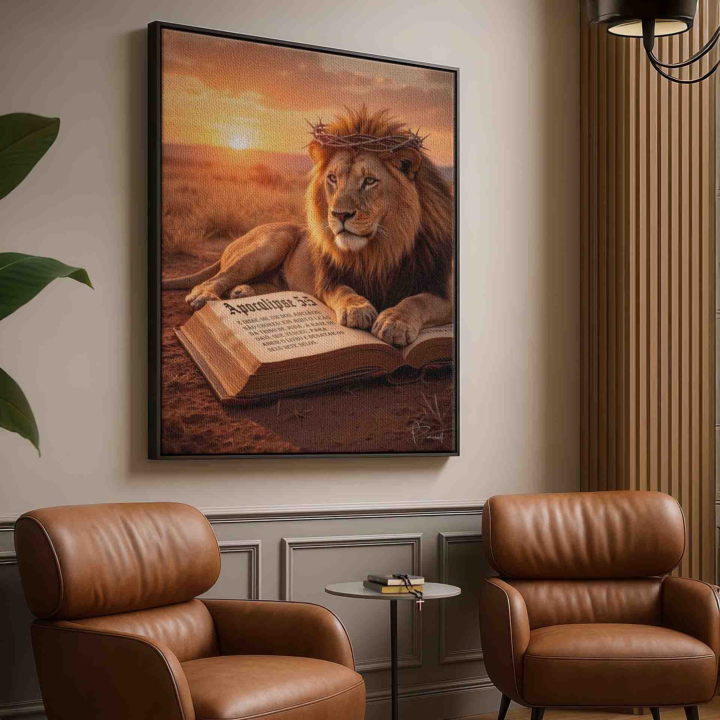 The Lion of Revelation Painting - Inspirational Wall Art - Image 5