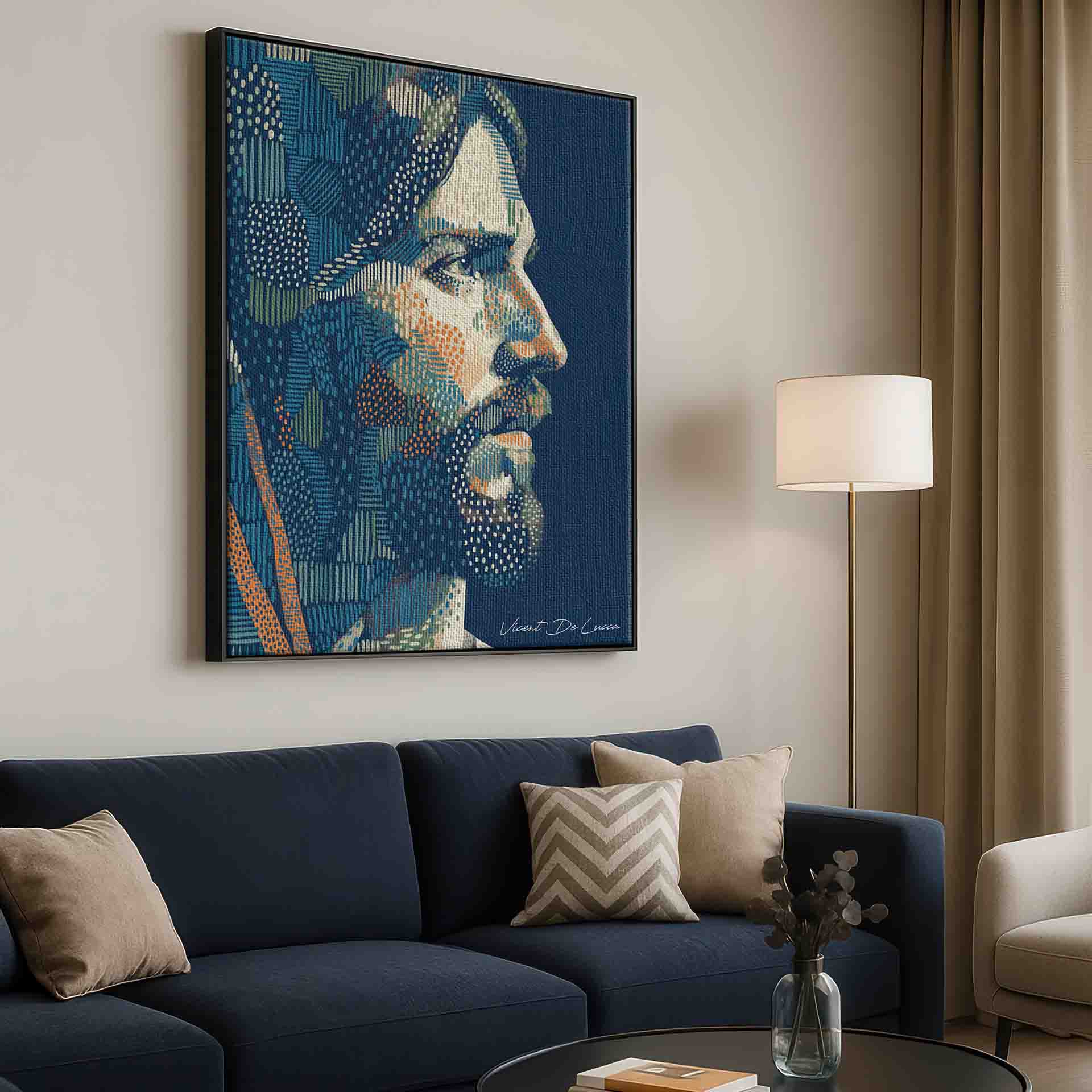 Christ in Pointillart Painting — Contemporary Religious Wall Art - Image 7