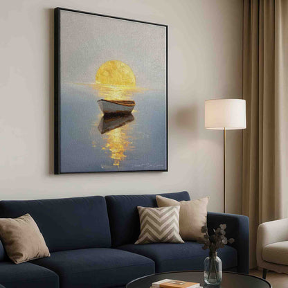 Balanced serene composition suitable for minimalist or coastal decor