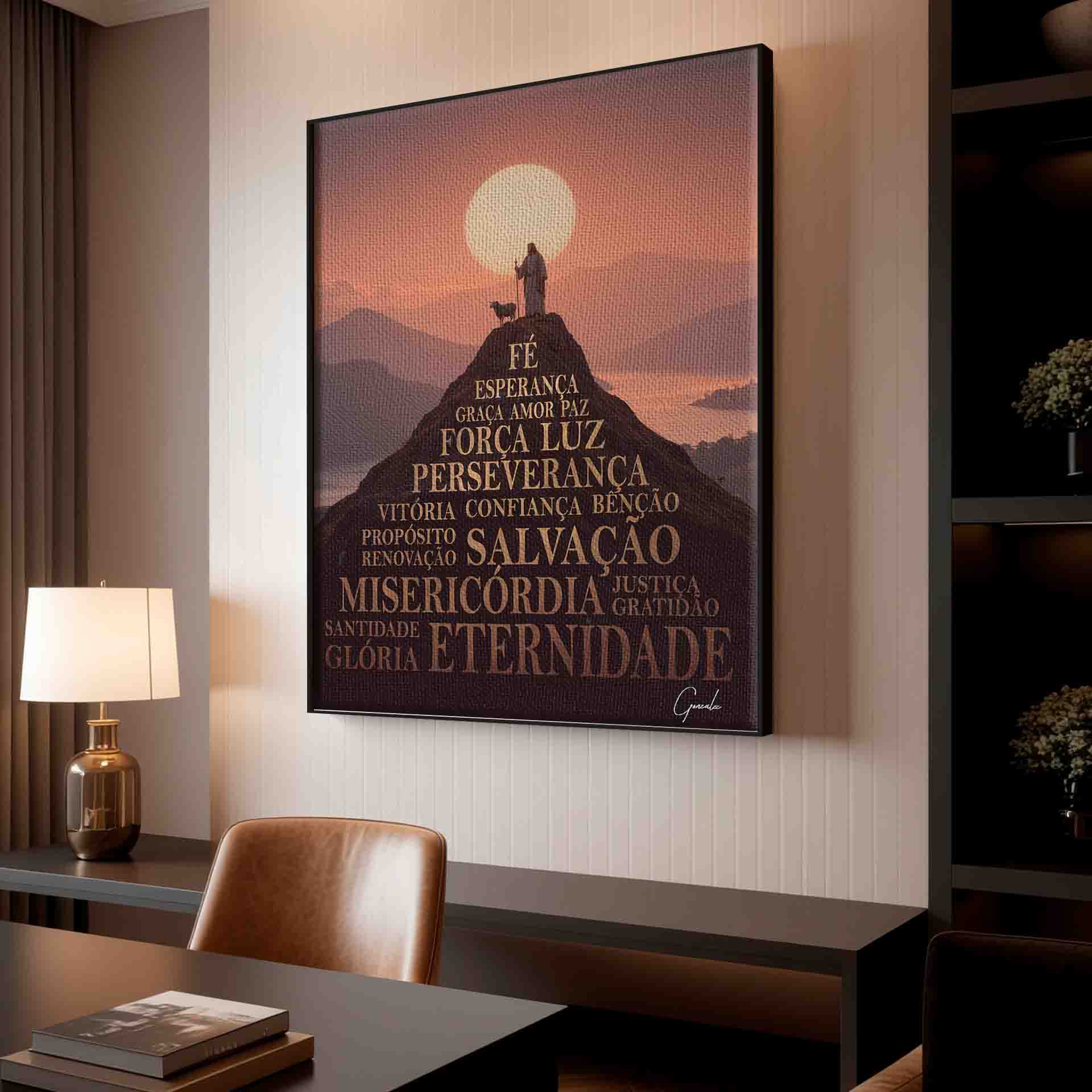 Religious decor for prayer room or living space