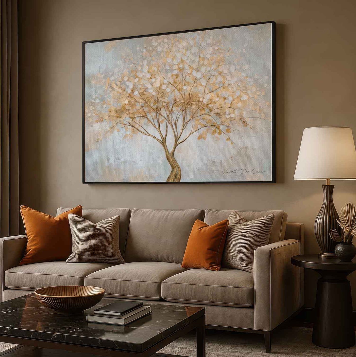 Elegant contemporary artwork from the Floral collection featuring Calm Tree