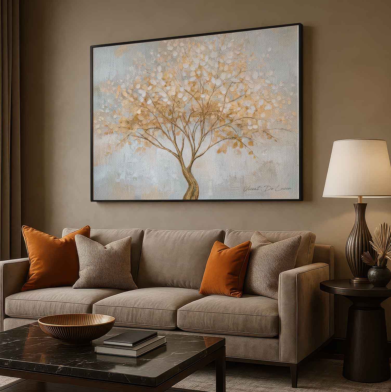 Elegant contemporary artwork from the Floral collection featuring Calm Tree