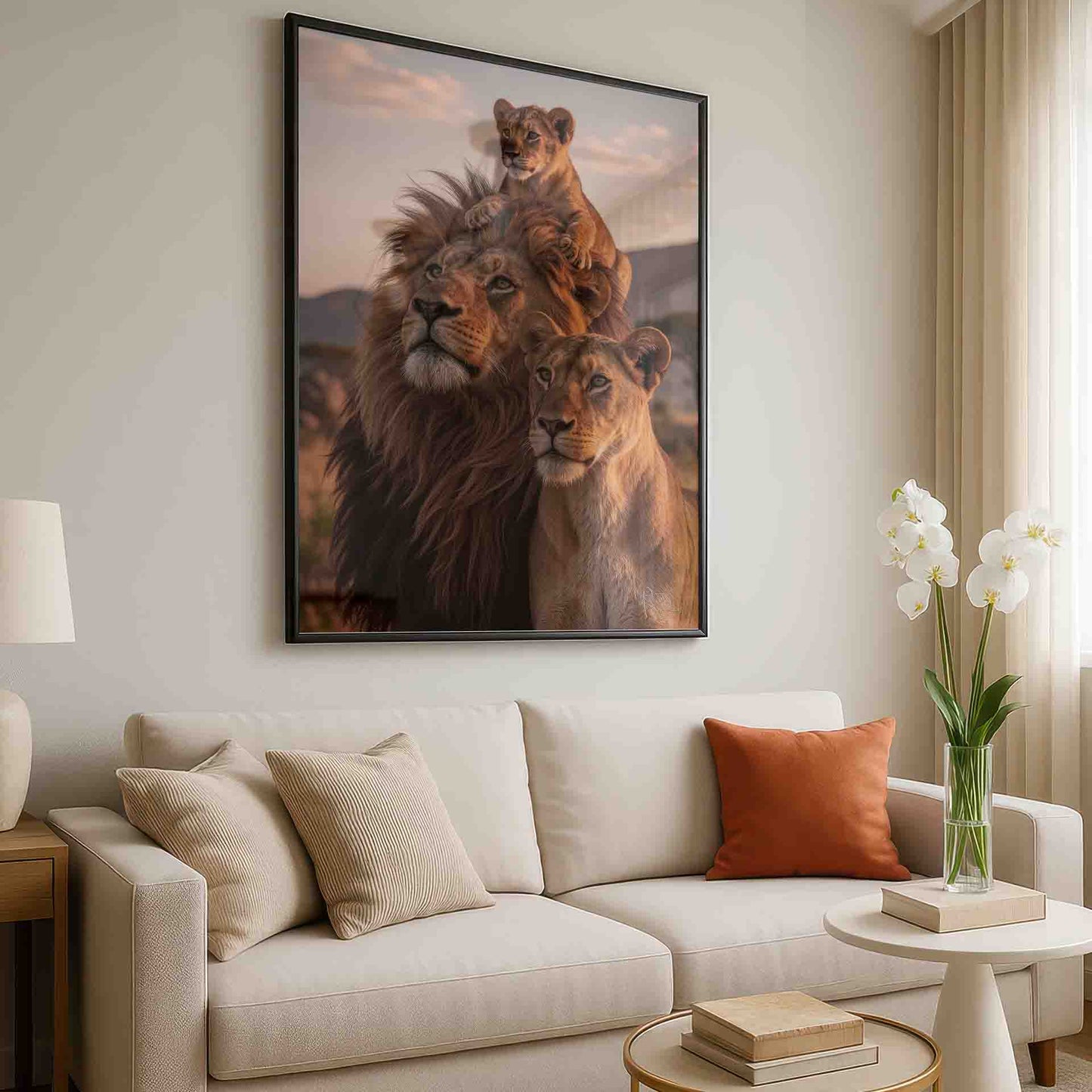 Contemporary wildlife decor for boho or rustic interiors.