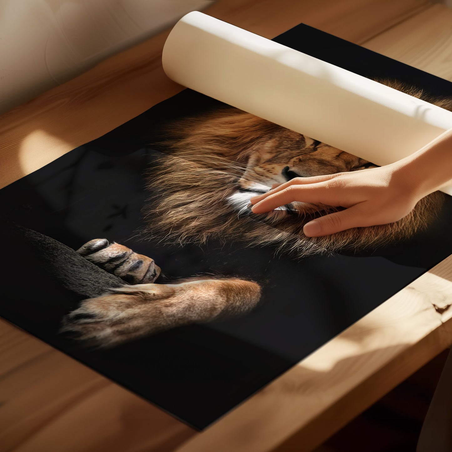 Focused Lion Wall Art for Bold Decor