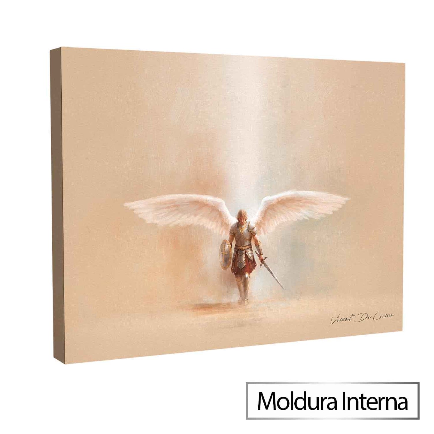 Saint Michael the Heavenly Defender Painting - Minimalist Wall Art - Image 8