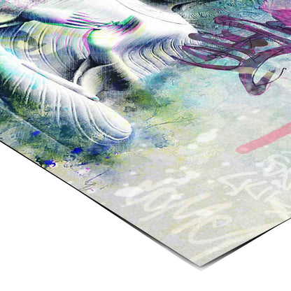 Asian energy symbol adds depth to the artwork