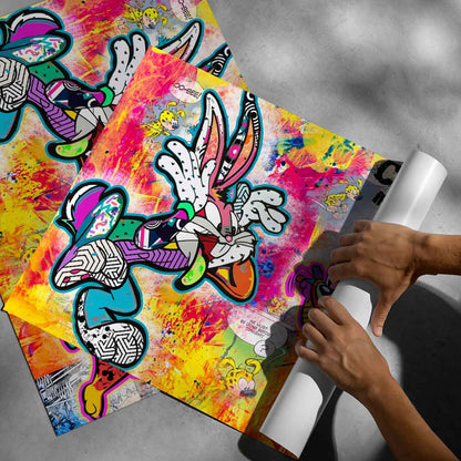 Playful wall art that fits Cartoon, Animal, Movie, and Kids Art collections with a youthful vibe.