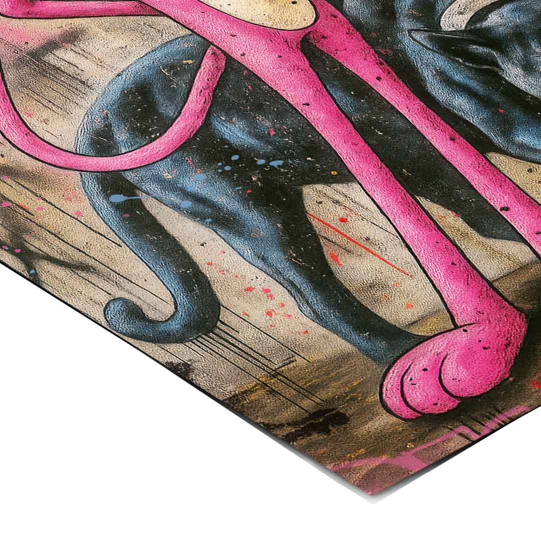 Vibrant wall art suitable for modern offices, living rooms, or teen spaces