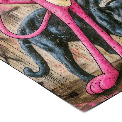 Vibrant wall art suitable for modern offices, living rooms, or teen spaces