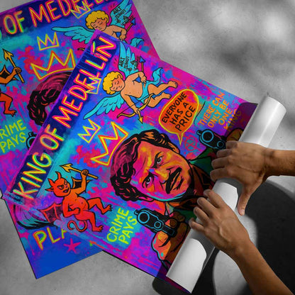 Poster ideal for game rooms, offices, or contemporary living spaces with a bold statement.