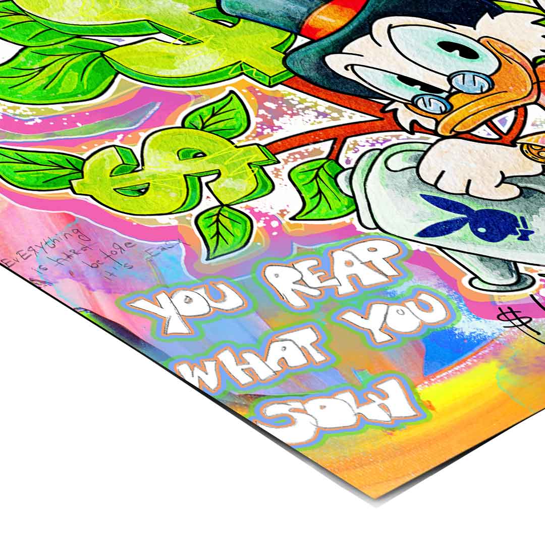 Poster displaying motivational phrases integrated into the design