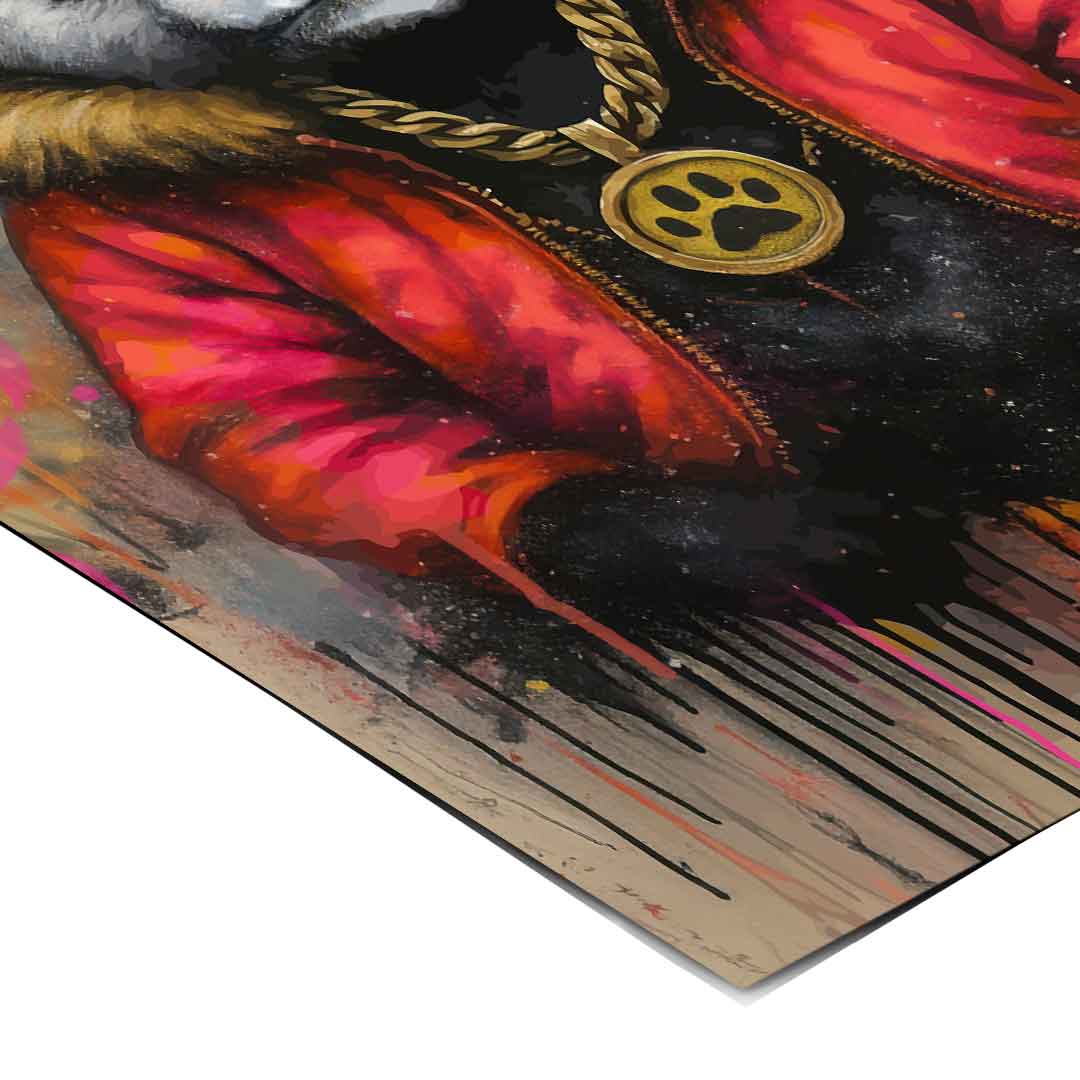 Poster art with bold colors and contemporary pop-art vibes suitable for modern interiors.