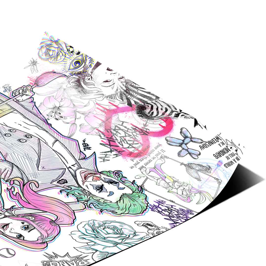 Urban graphic design-inspired wall poster from the Pop Graffiti collection.