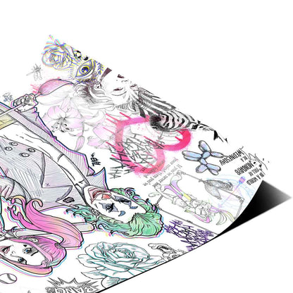 Urban graphic design-inspired wall poster from the Pop Graffiti collection.