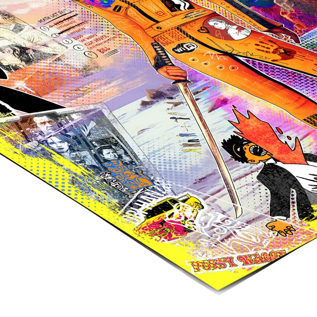 Vibrant street-art themed poster perfect for entertainment rooms.