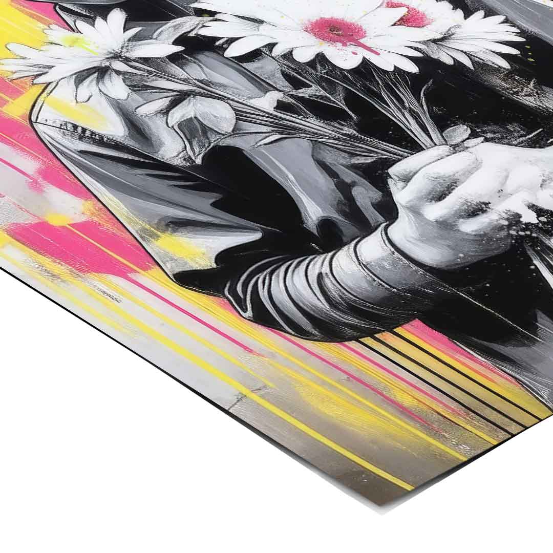 Stencil and pop art inspired design for contemporary home decor