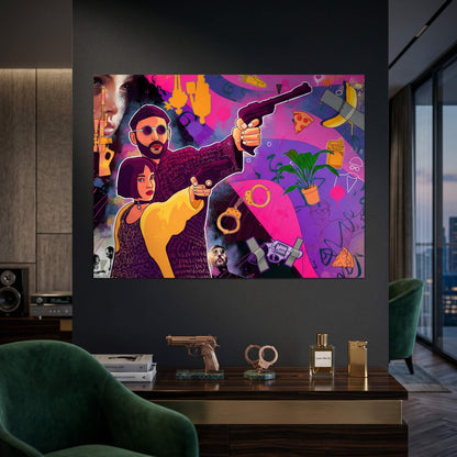 Leon the Professional Pop Art Poster - Modern Wall Art, Comic Style - Image 5