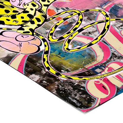 Bright, urban Pop Art poster designed for a modern game room or creative space.