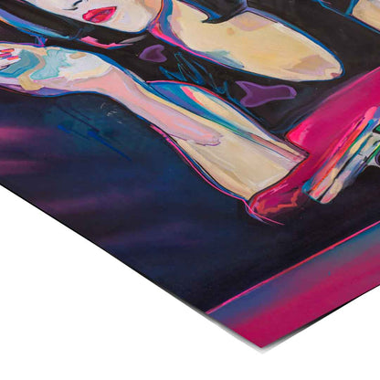 Eclectic urban decor piece with a contemporary pop art vibe.