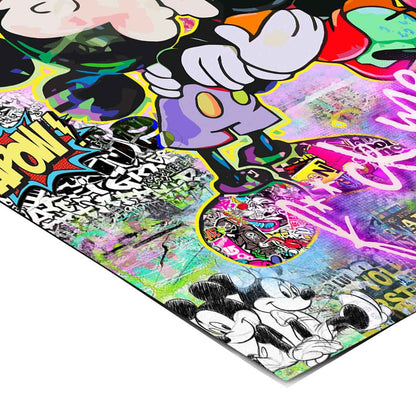 Colorful poster suited for contemporary spaces like living rooms, bedrooms, or studios.
