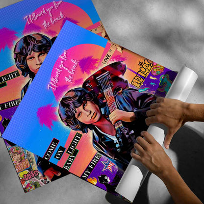 Promotional image from the Pop Graffiti collection featuring colorful rock-inspired art.