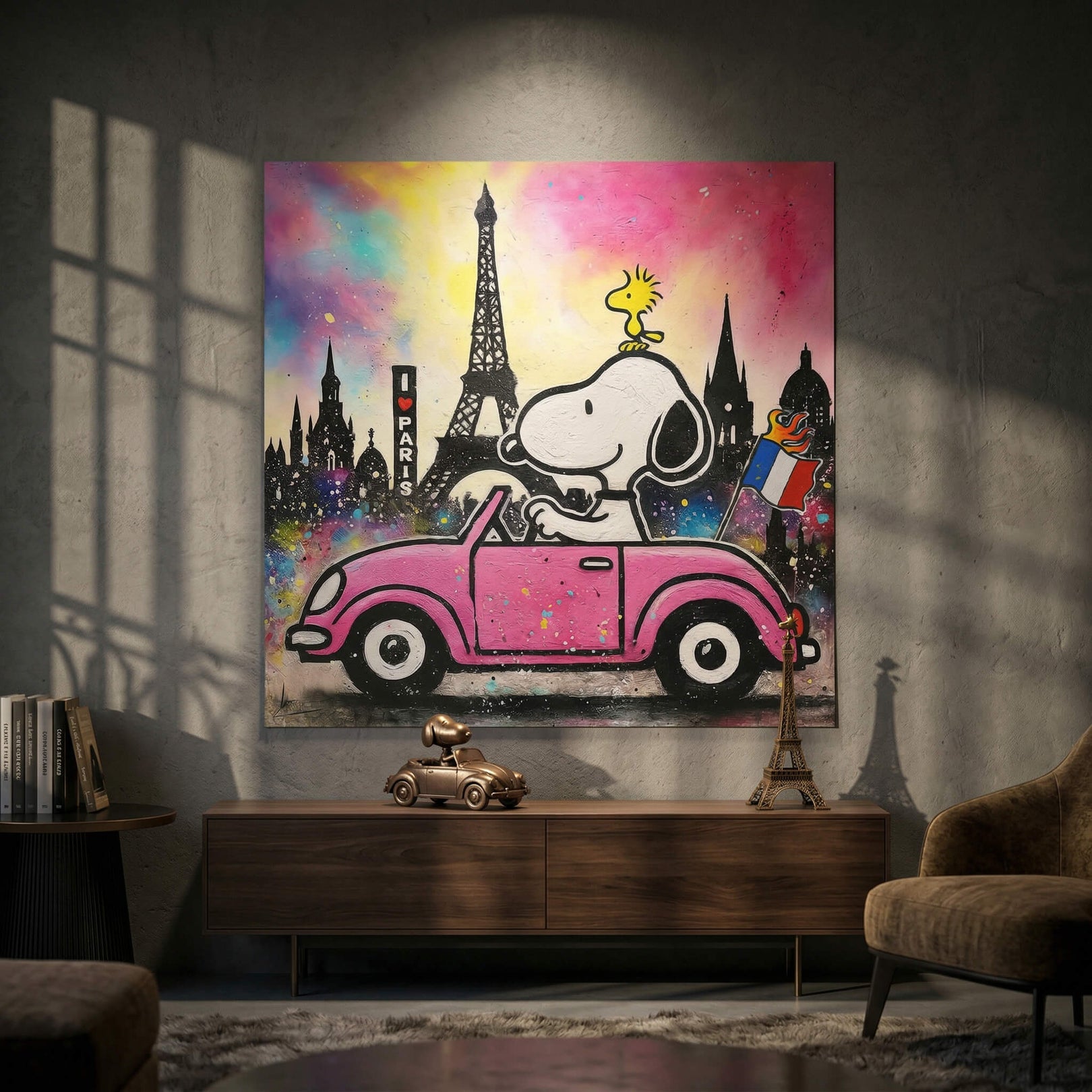 Part of the Pop Graffiti collection blending retro cartoon charm with street art energy.