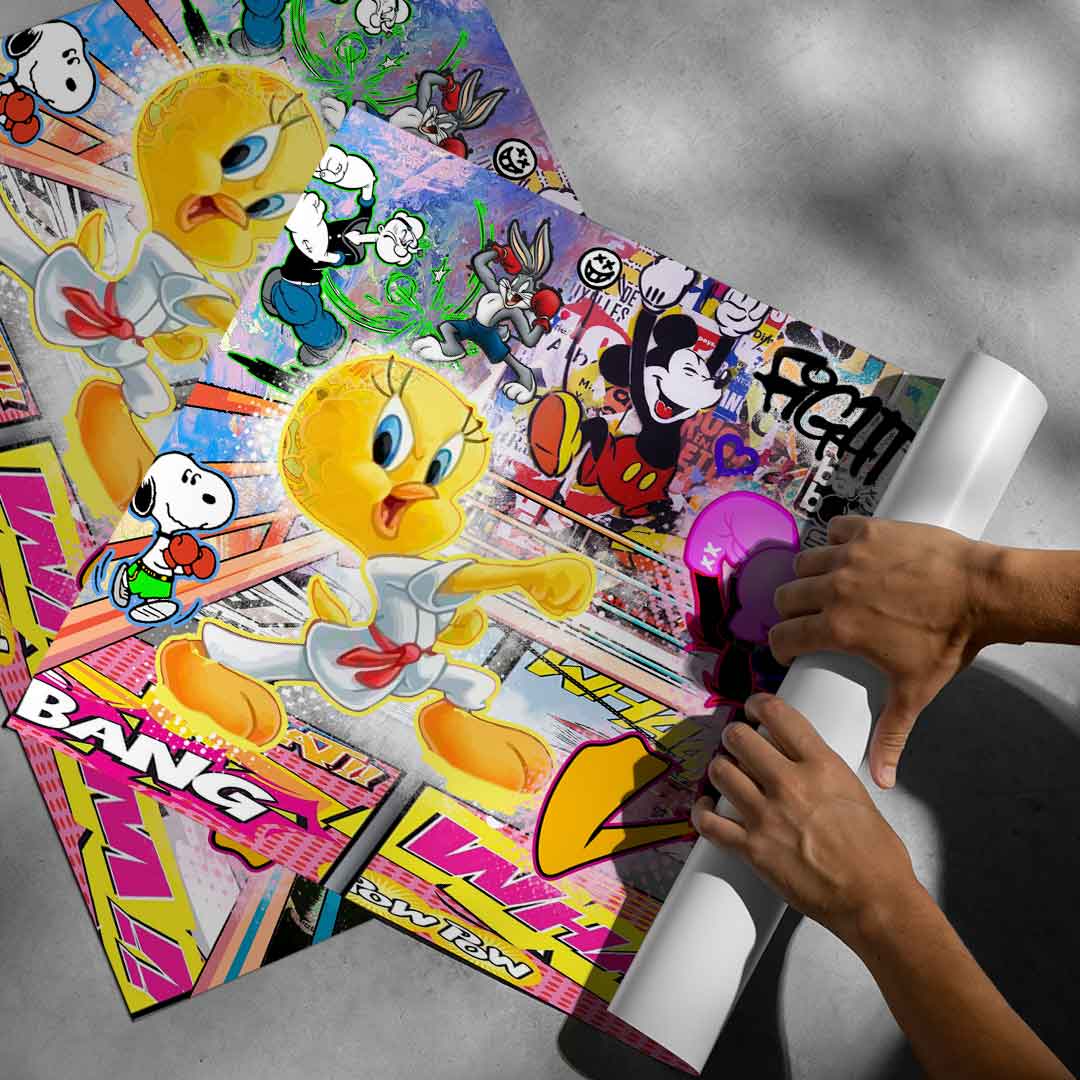 Wall art poster suited for living rooms, game rooms, and creative offices