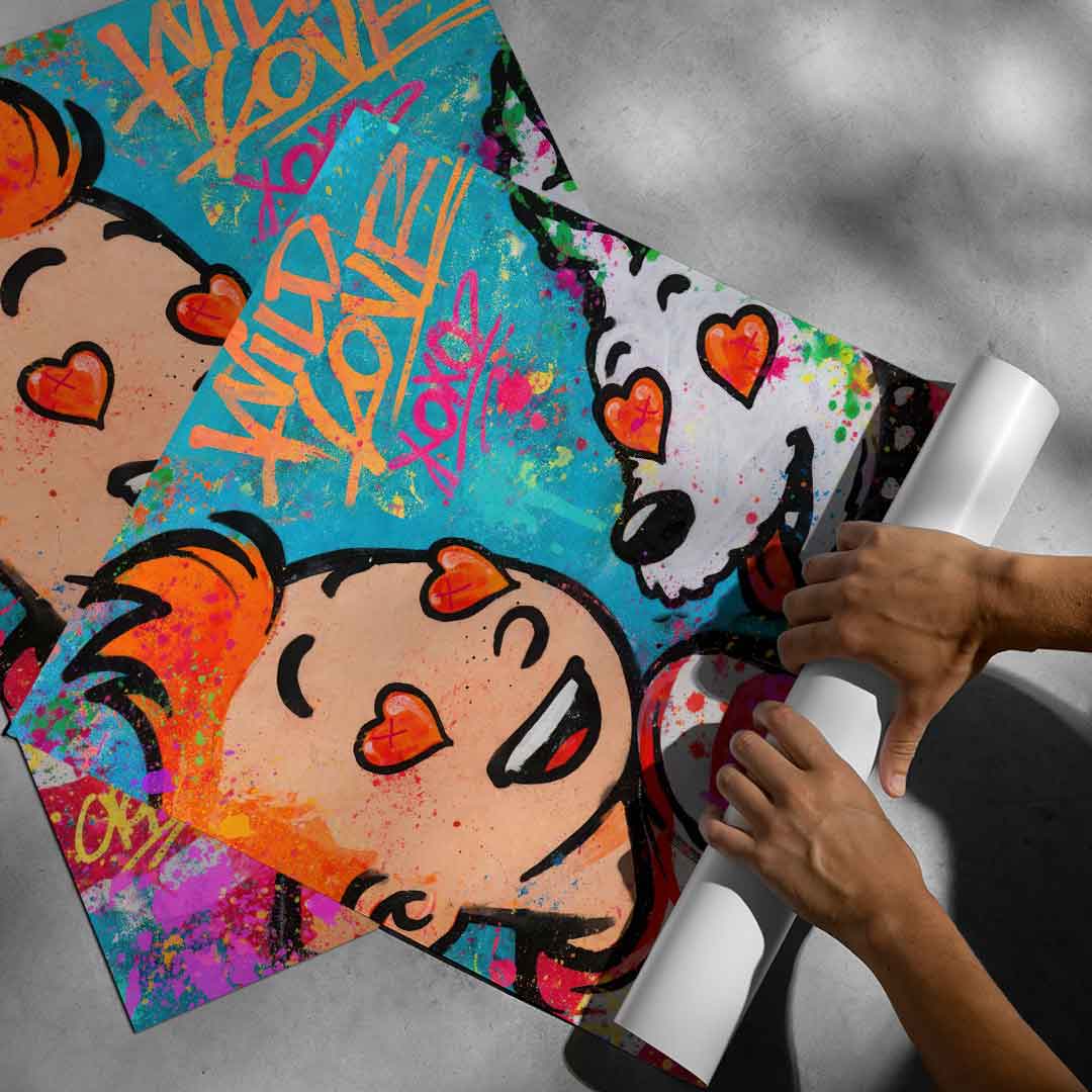 Youthful, modern wall art ideal for bedrooms or playrooms.