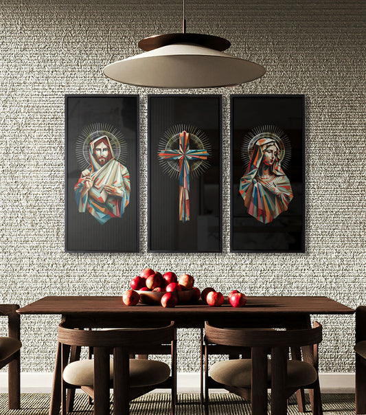 Geometric Holiness Spiritual Wall Art Set