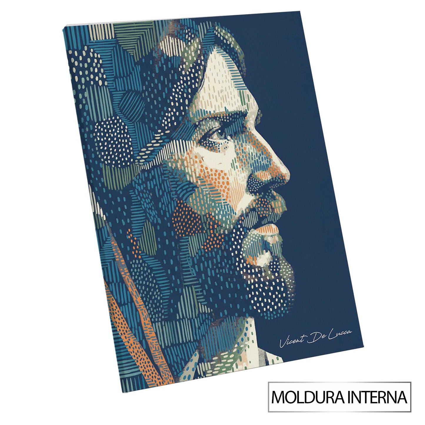 Christ in Pointillart Painting — Contemporary Religious Wall Art - Image 8