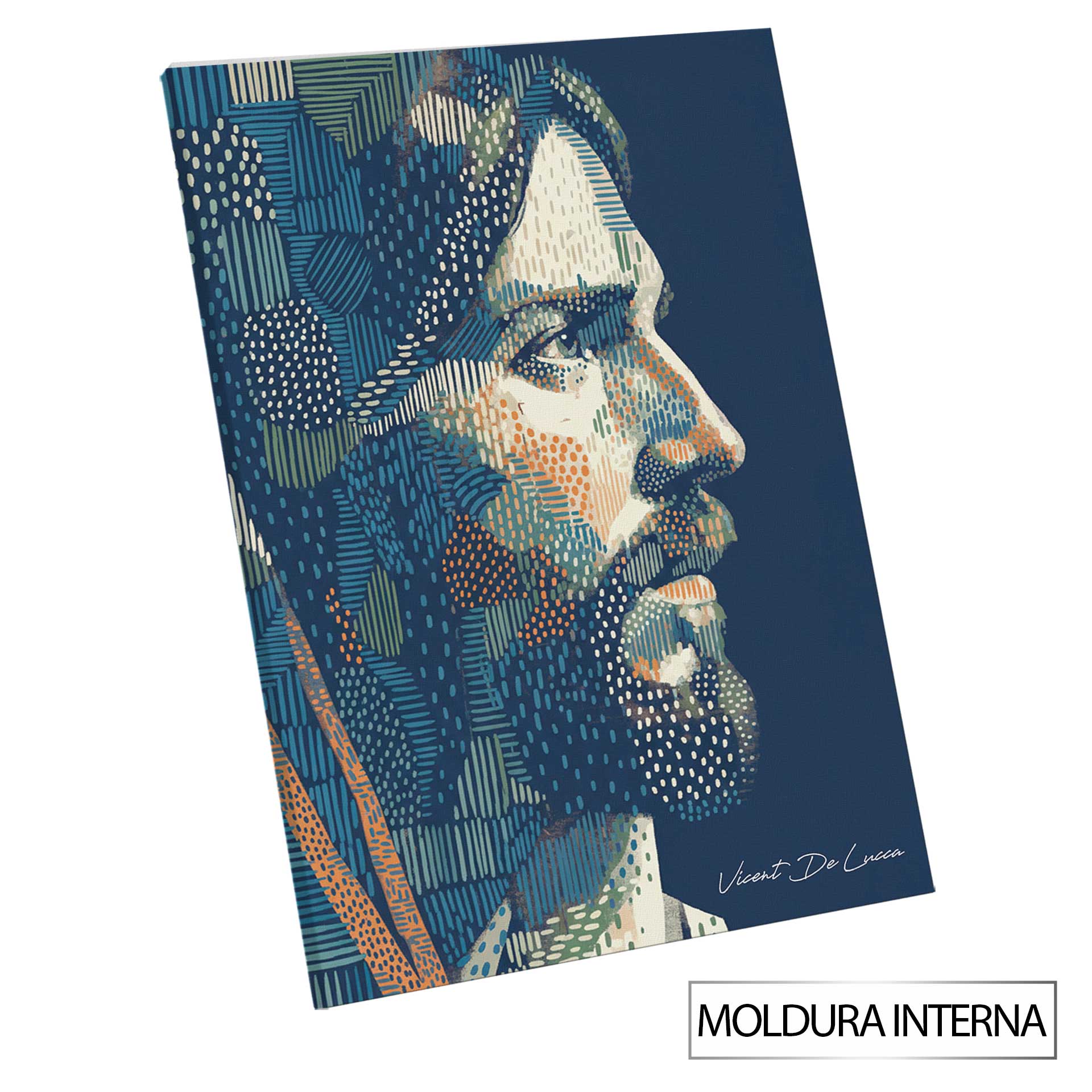 Christ in Pointillart Painting — Contemporary Religious Wall Art - Image 8